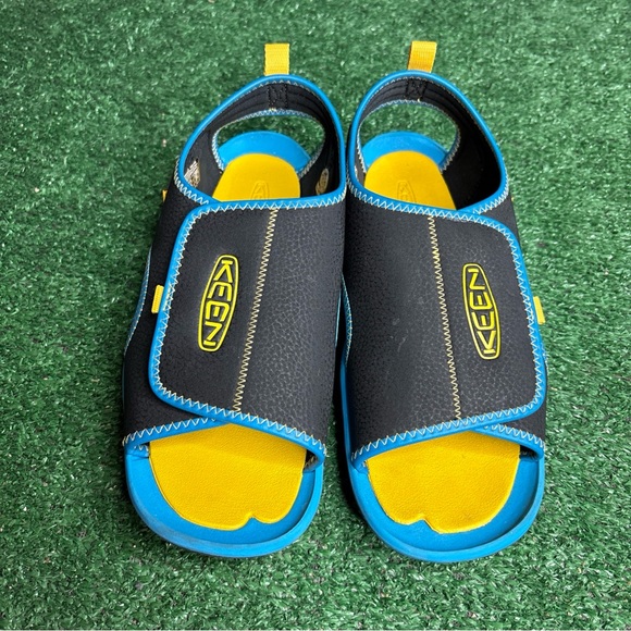 Keen Hiking Sandals Blue Yellow Women’s Size 8.5 (Mens 7) Outdoor Open Toe - Picture 2 of 12